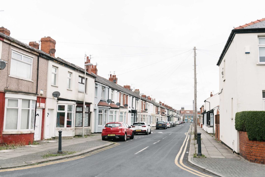 An image of a row of houses